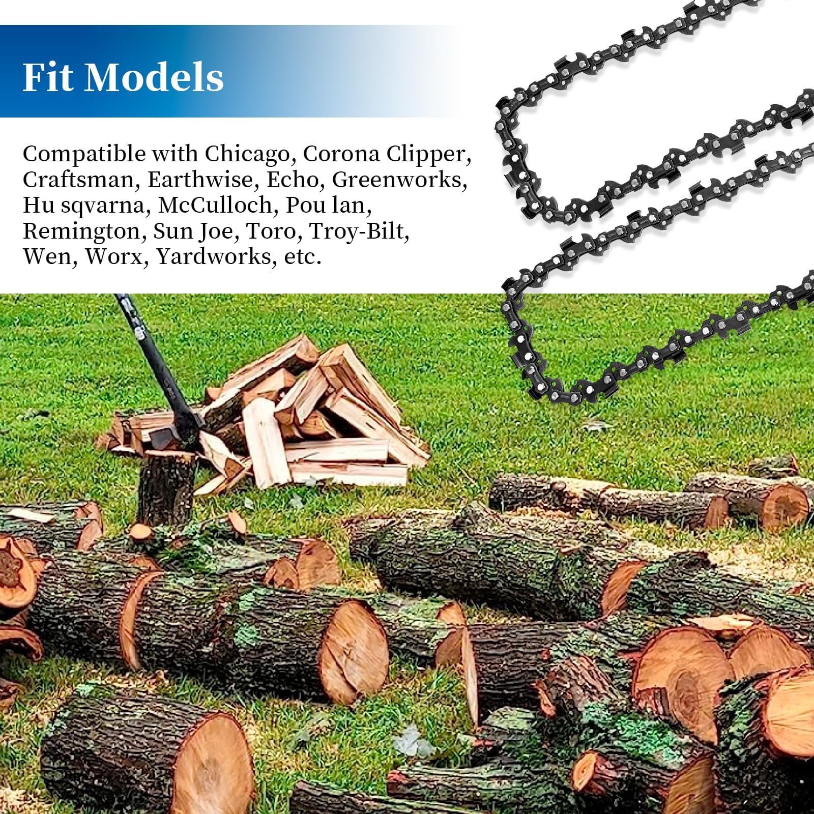 Amazon.com: Bularie 10 Inch Chainsaw Chains S40 3/8